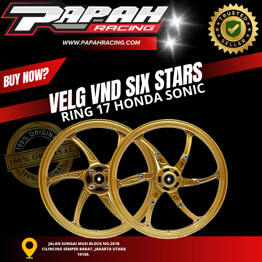 VELG VND SIX STARS RING 17 HONDA SONIC